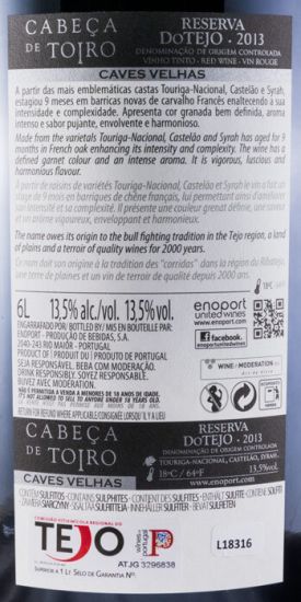 2013 Cabeça de Toiro Reserva red 6L