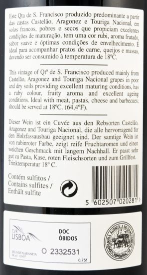 2015 Quinta de S. Francisco red