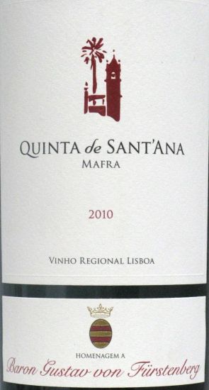 2010 Quinta de Sant'Ana Homenagem Baron Furstenberg Tinto