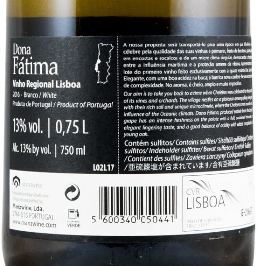 2016 Manz Dona Fátima white