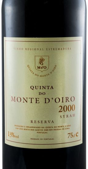 2000 Quinta do Monte d'Oiro Syrah Reserva red
