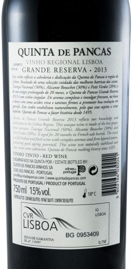 2013 Quinta de Pancas Grande Reserva tinto