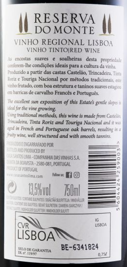 2015 Casa Santos Lima Reserva do Monte red
