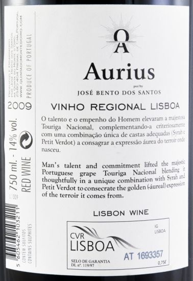 2009 Quinta do Monte d'Oiro Aurius tinto