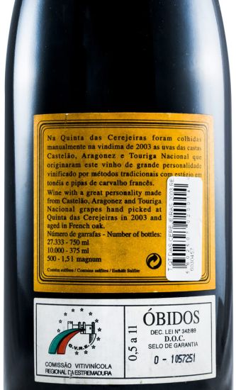 2003 Quinta das Cerejeiras Reserva red