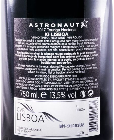 2017 Astronauta Touriga Nacional red