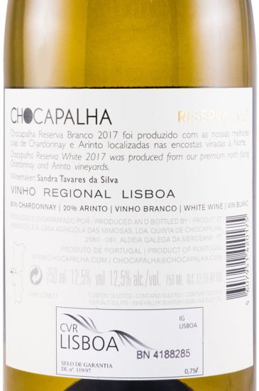 2017 Quinta de Chocapalha Reserva white