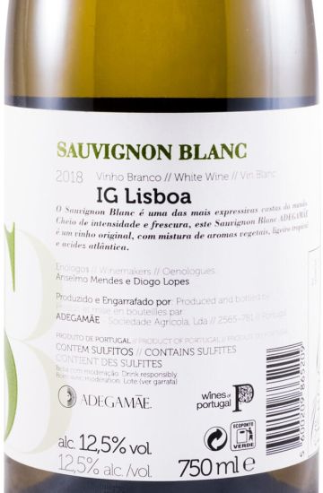 2018 Adega Mãe Sauvignon Blanc branco