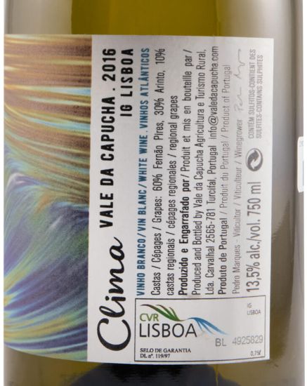 2016 Vale da Capucha Clima white