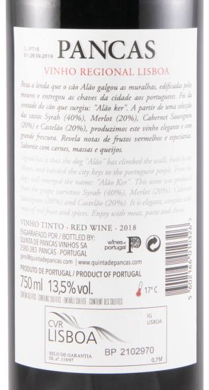 2018 Pancas tinto