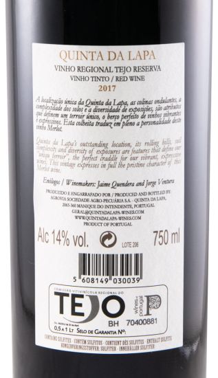 2017 Quinta da Lapa Merlot Reserva red
