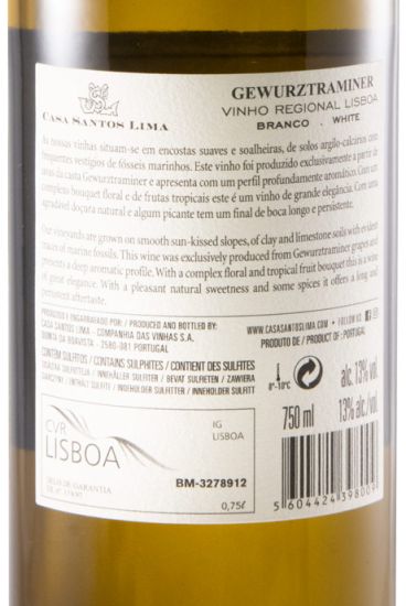 2018 Casa Santos Lima Gewurztraminer branco