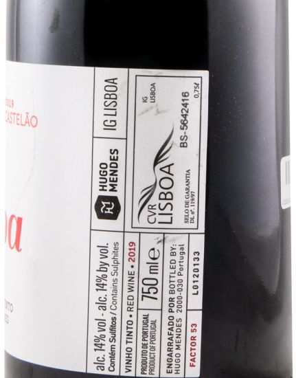 2019 Hugo Mendes Lisboa Castelão tinto