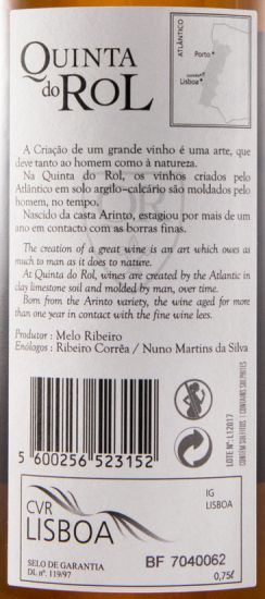 2015 Quinta do Rol Arinto Colecção branco