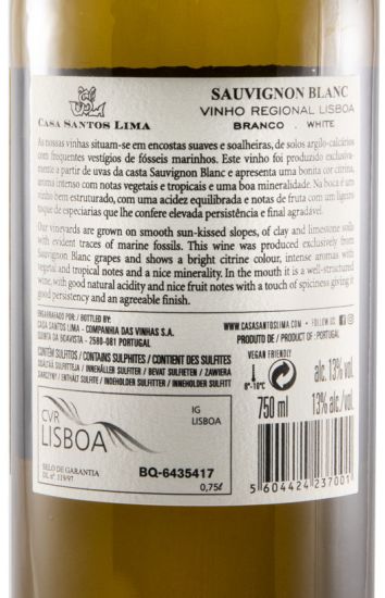 2019 Casa Santos Lima Sauvignon Blanc branco