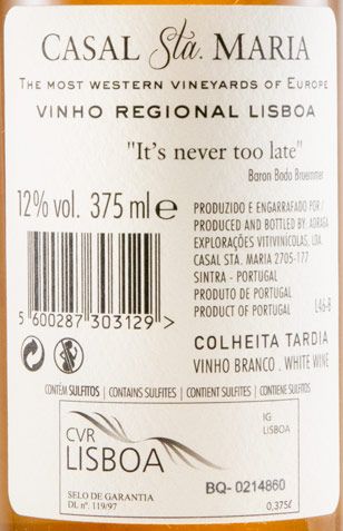 2016 Casal Sta. Maria Late Harvest white 37.5cl