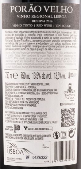 2016 Porão Velho tinto