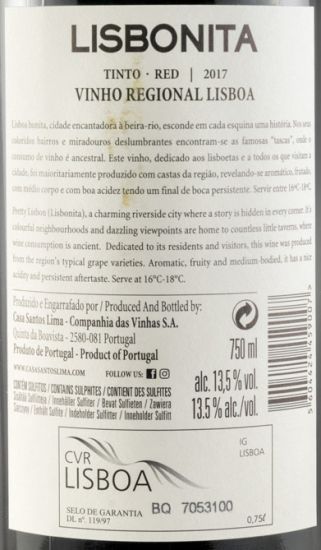 2017 Casa Santos Lima Lisbonita red