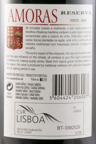 2017 Casa Santos Lima Amoras Reserva tinto
