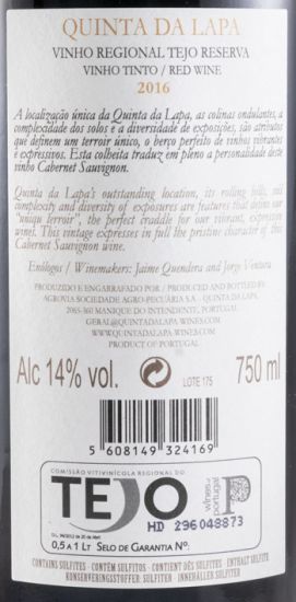 2016 Quinta da Lapa Cabernet Sauvignon Reserva tinto