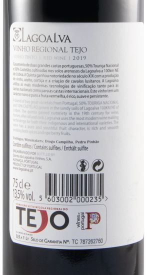 2019 Quinta da Lagoalva Castelão & Touriga Nacional tinto