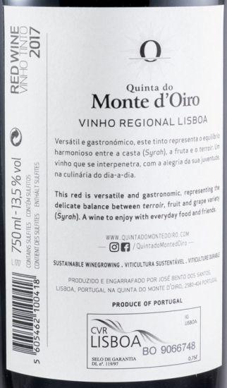 2017 Quinta do Monte d'Oiro tinto