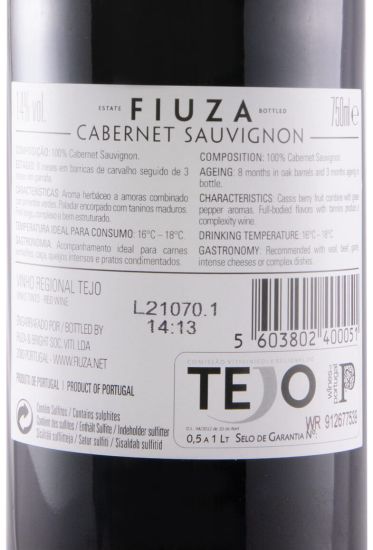2019 Fiuza Cabernet Sauvignon tinto