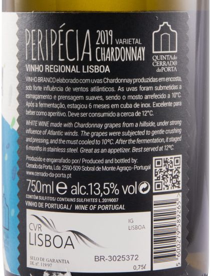 2019 Peripécia Chardonnay branco