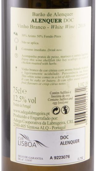 2018 Barão de Alenquer white