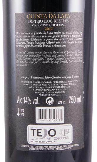 2017 Quinta da Lapa Reserva tinto