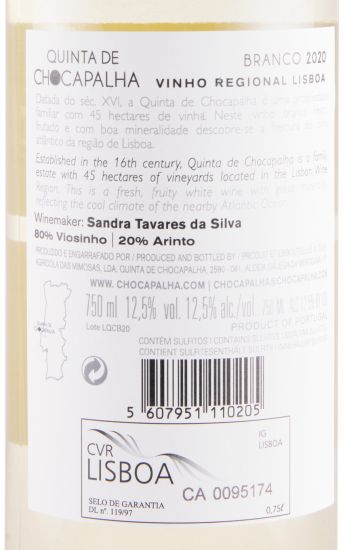 2020 Quinta de Chocapalha white