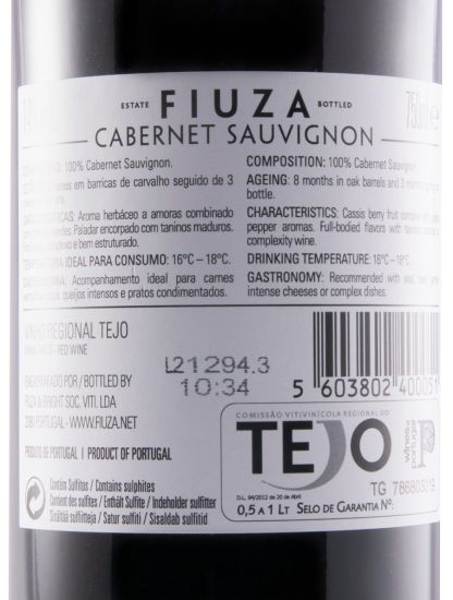 2020 Fiuza Cabernet Sauvignon tinto