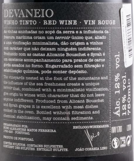 2018 Devaneio Syrah & Alicante Bouschet tinto