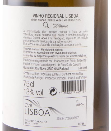 2020 Quinta do Lagar Novo Chardonnay Reserva branco