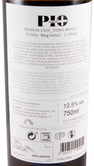 2020 Madame Pió Reserva white