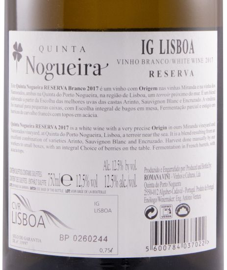 2017 Quinta Nogueira Reserva branco
