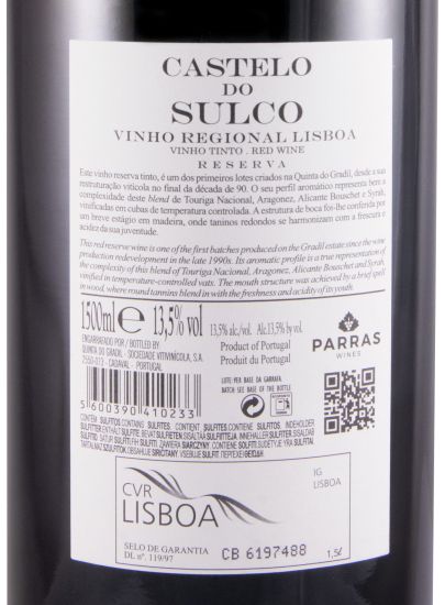 2020 Castelo do Sulco Reserva red 1.5L