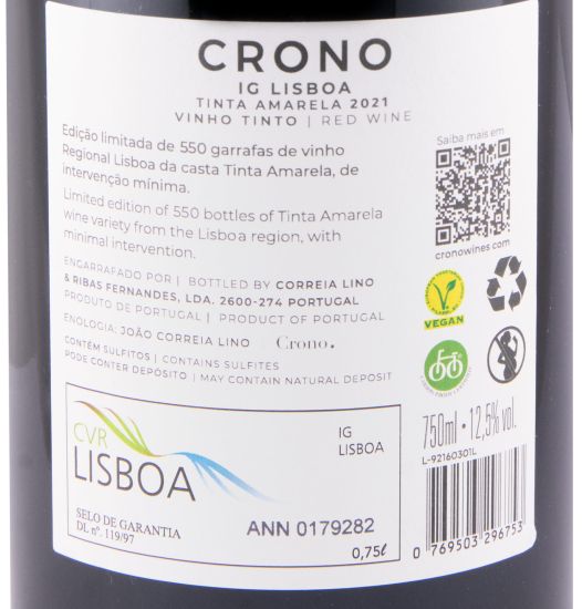 2021 Crono Tinta Amarela Edição Limitada tinto