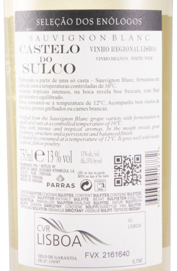 2022 Castelo do Sulco Seleção dos Enólogos Sauvignon Blanc white (damaged label)