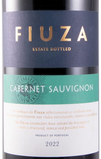 2022 Fiuza Cabernet Sauvignon tinto (rótulo danificado)