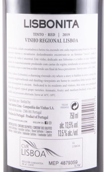 2019 Casa Santos Lima Lisbonita tinto