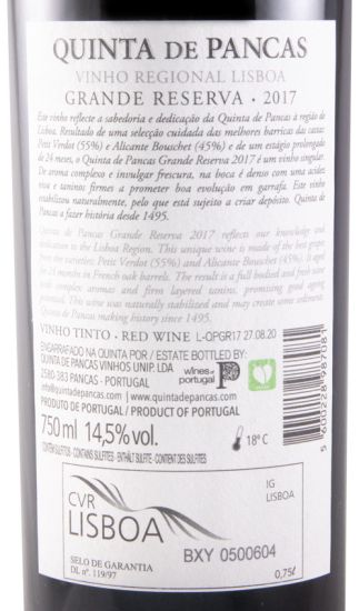 2017 Quinta de Pancas Grande Reserva tinto