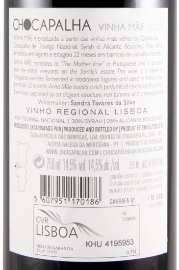 2018 Chocapalha Vinha Mãe red