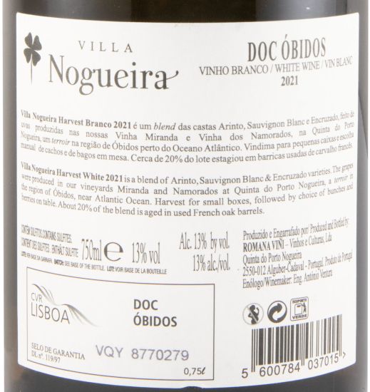 2021 Villa Nogueira Harvest branco