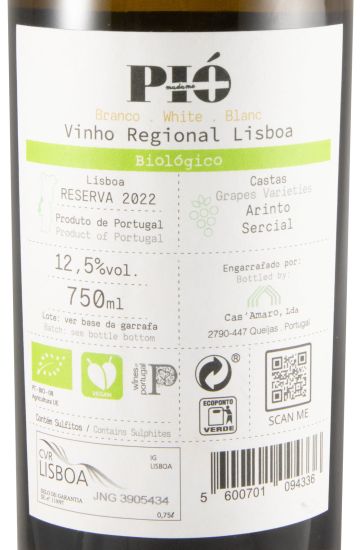 2022 Madame Pió Reserva organic white