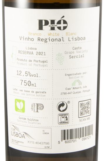 2021 Madame Pió Sercial Reserva branco
