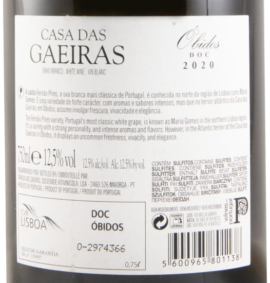 2020 Casa das Gaeiras Maria Gomes branco