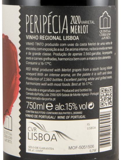 2020 Peripécia Merlot tinto