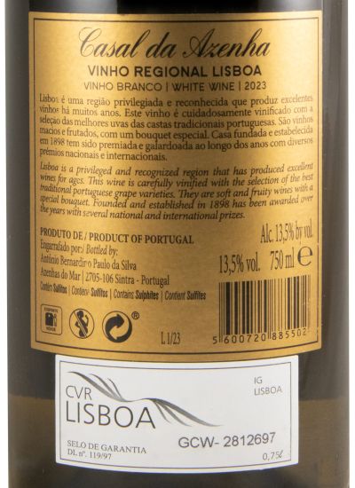 2023 Casal da Azenha white (damaged label)