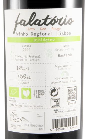 2022 Falatório Bastardo biológico tinto